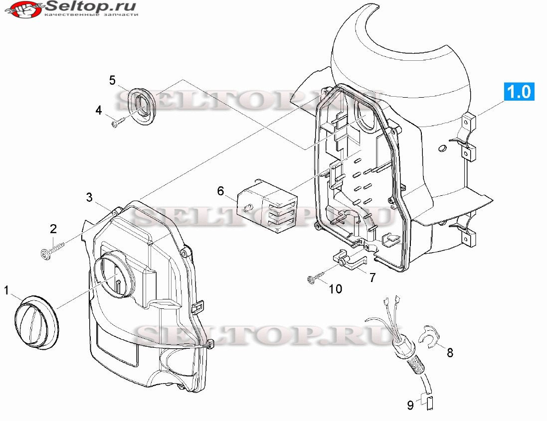 Распределительный щит для мойки Керхер HD 7/18-4 MX Plus (1.524-914.0)