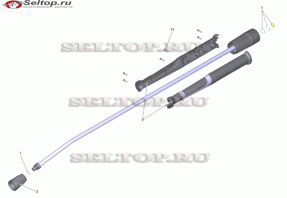 Струйная трубка TR 1050 mm (4.112-000.0)