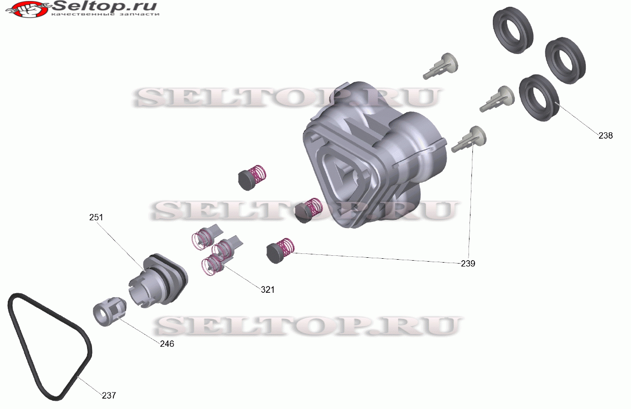 Подзатыльник WCM c.guarnizioni Tuico (9.002-552.0)