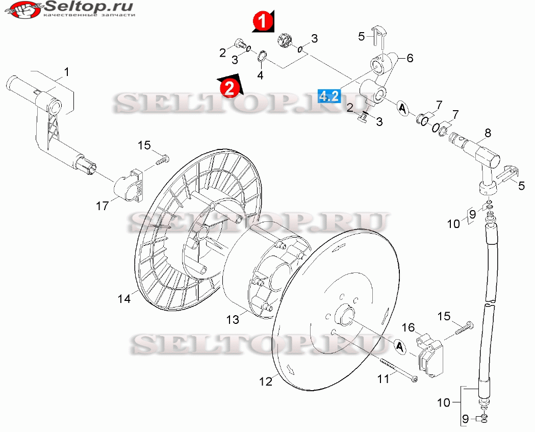 Барабан для намотки шланга