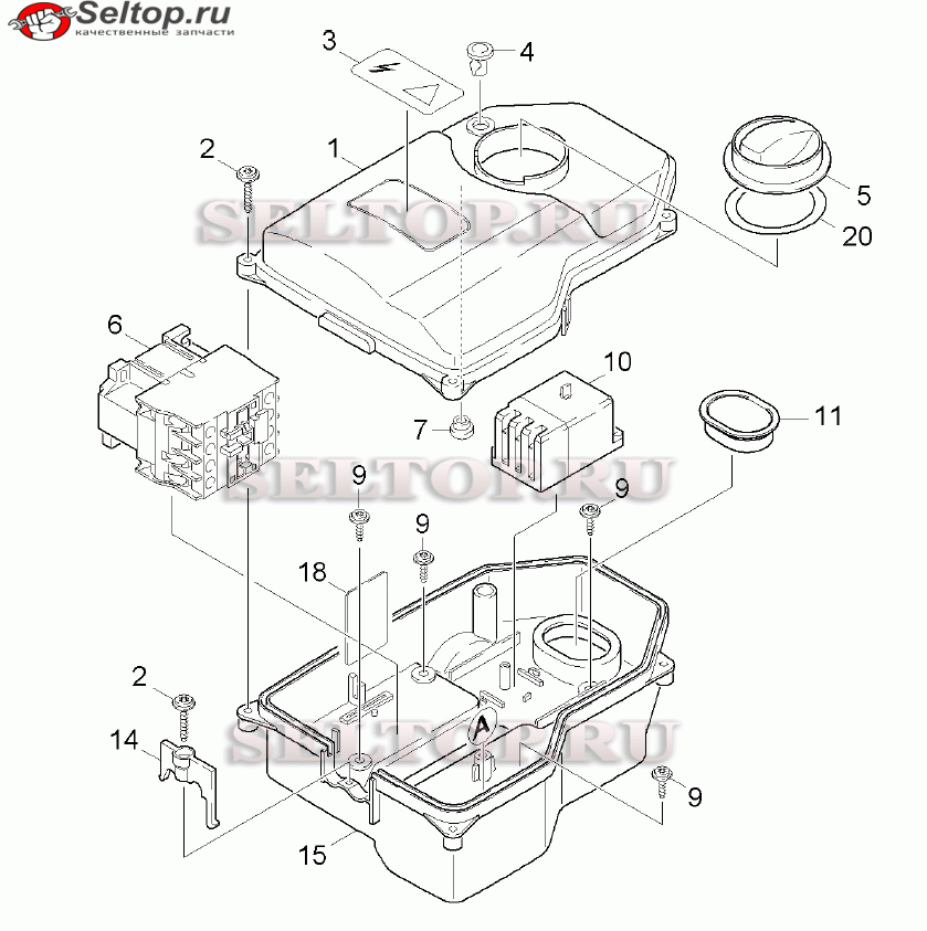 Распределительный щит для мойки Керхер HD 10/23-4S PLUS (1.286-923.0)