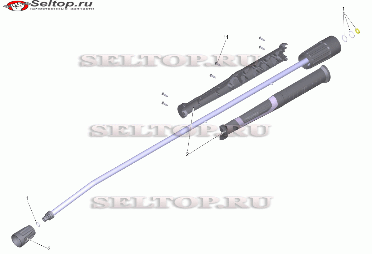 Струйная трубка TR 1050 mm (4.112-000.0)