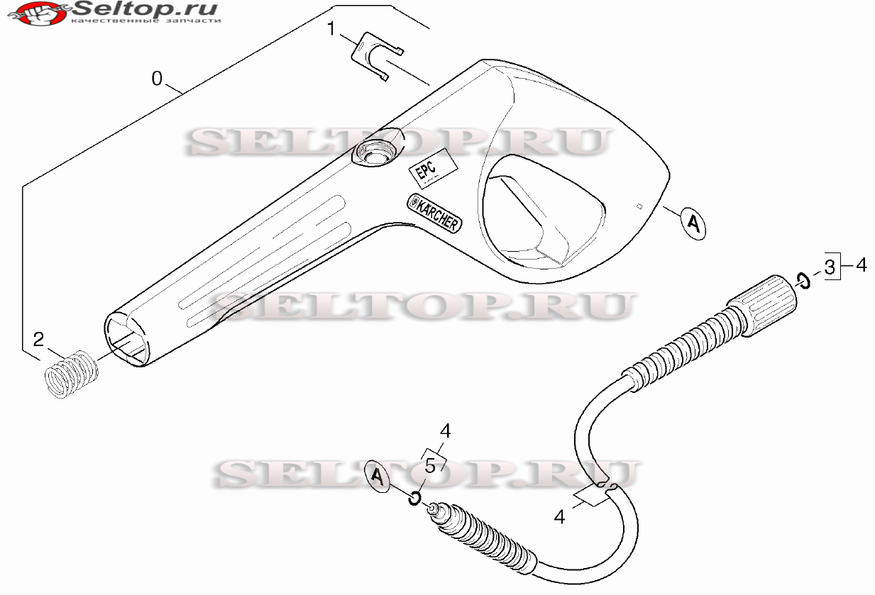 Pучной пистолет-распылитель (вариант 2)