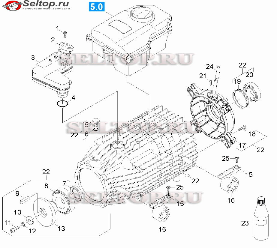 Мотор для мойки Керхер HD 10/25-4 SX Plus (1.286-927.0)