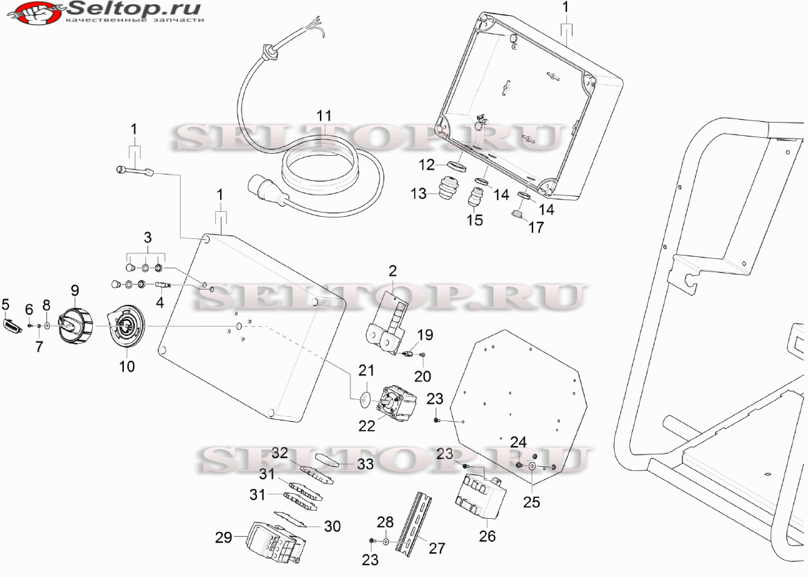 Распределительный щит для мойки Керхер HD 13/18-4 SX Plus (1.286-936.0)