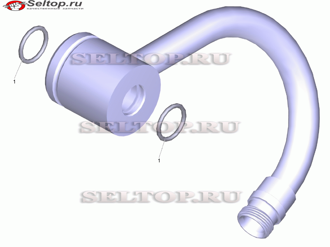 Труба TR изогнутый переходник (4.111-027.0)