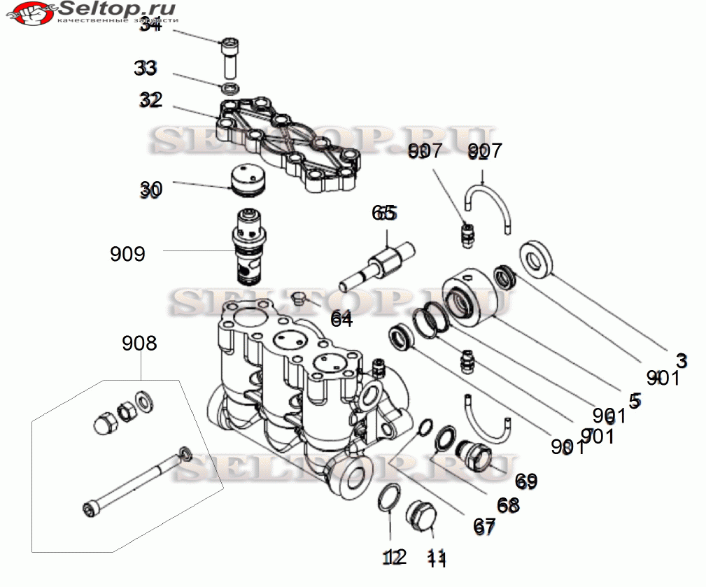 Головка цилиндра комплектный только для (6.100-445.0)