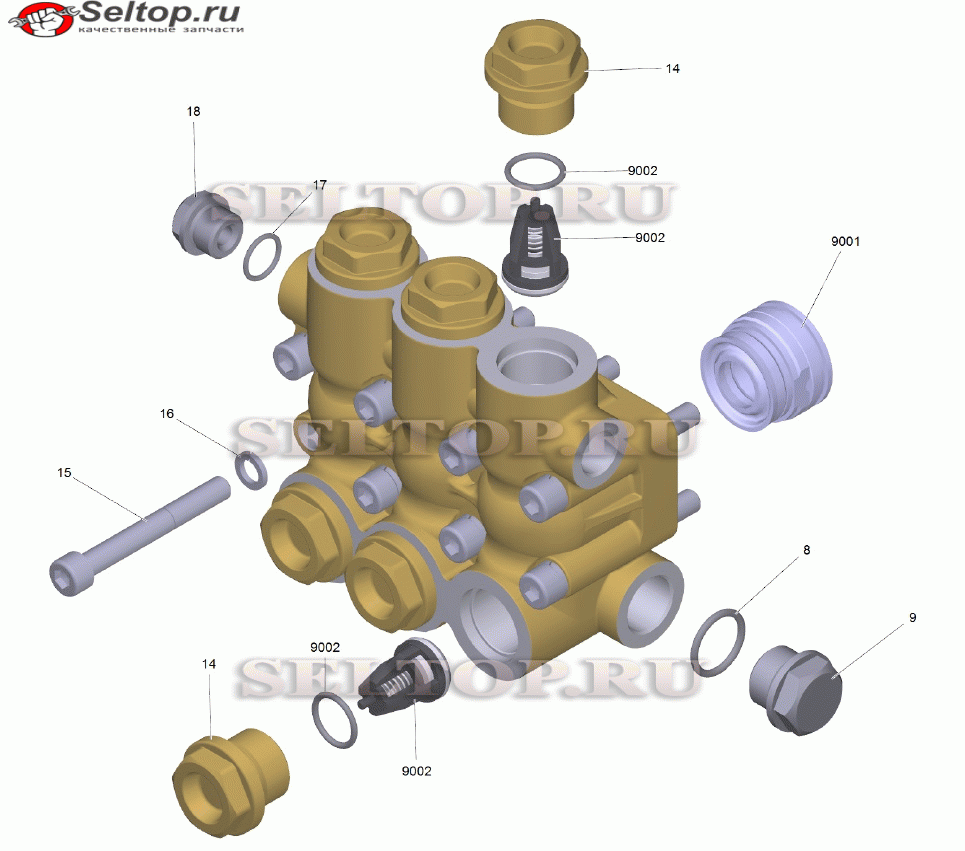 Набор запасных частей головки цилиндра (2.885-428.0)