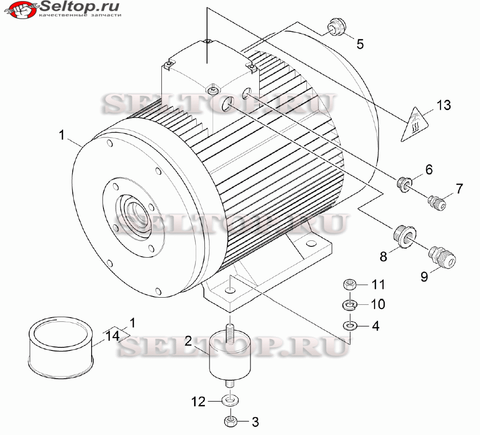 Мотор для мойки Керхер HD 20/15-4 Cage Plus (1.353-906.0)