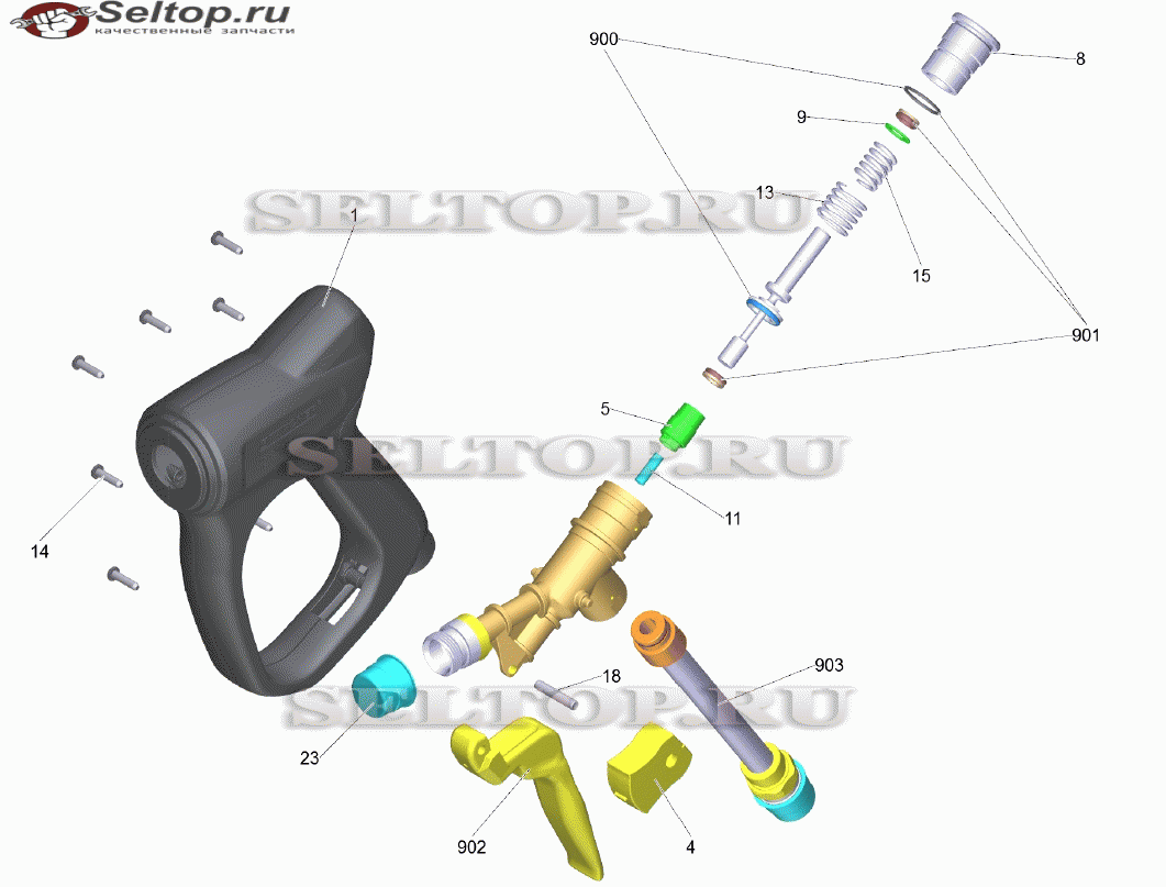Pучной пистолет-распылитель TR 30MPa 250