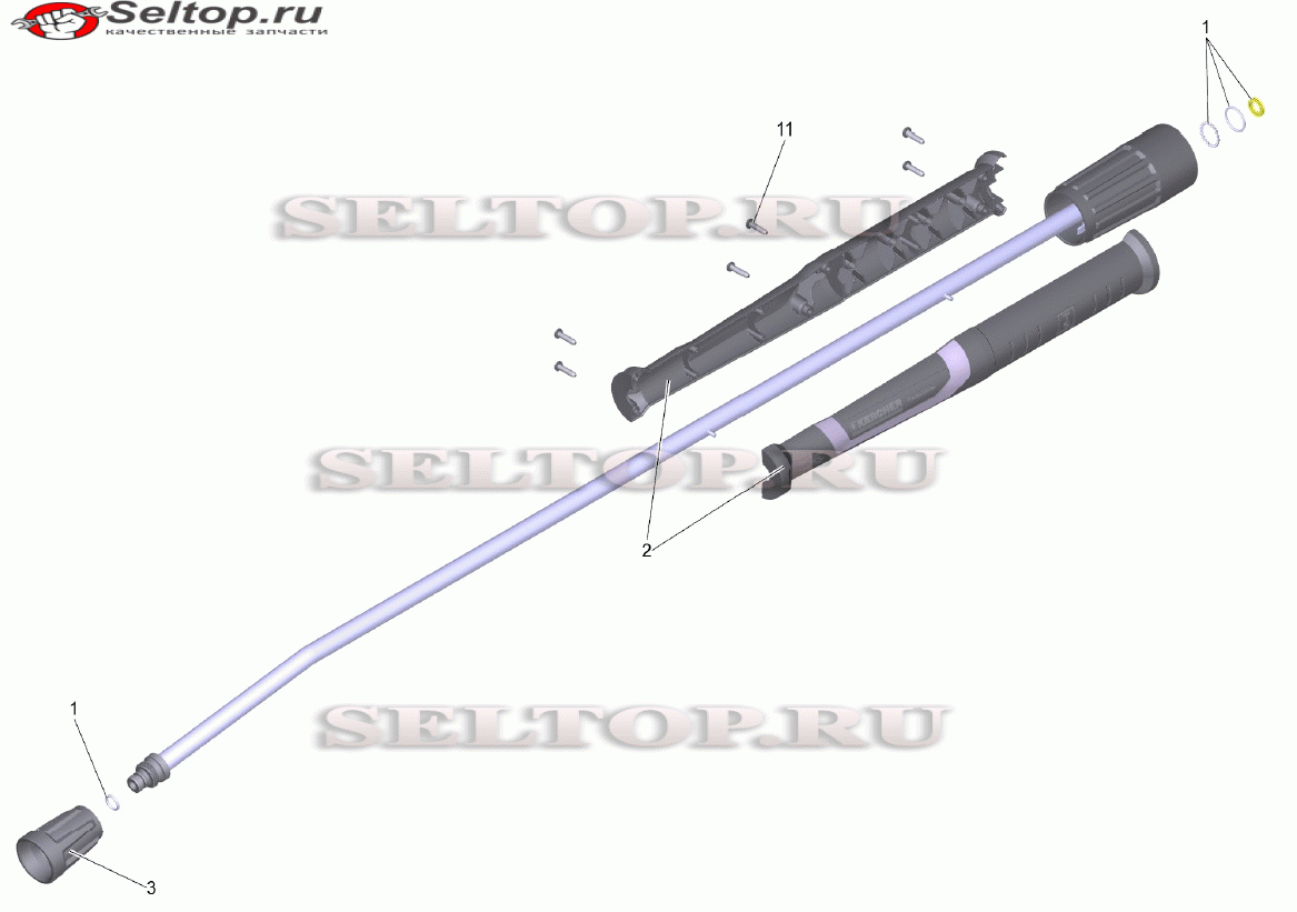 Струйная трубка TR 1050 mm (4.112-000.0)