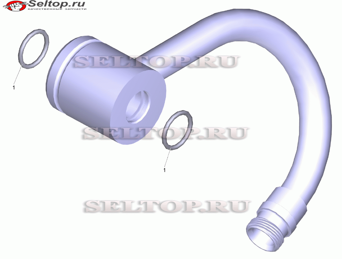 Труба TR изогнутый переходник (4.111-027.0)
