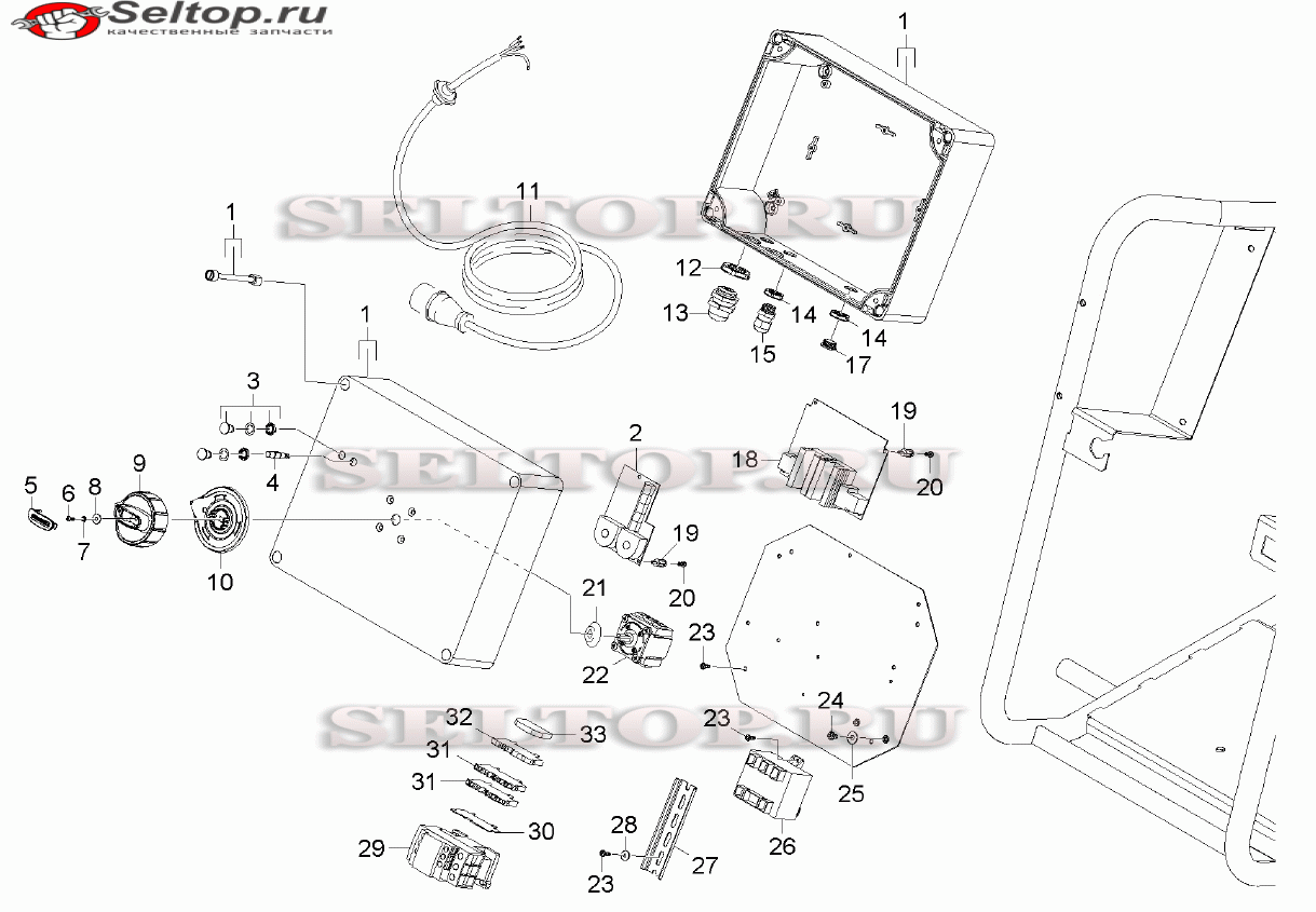Распределительный щит для мойки Керхер HD 20/15-4 Cage Plus (1.353-906.0)