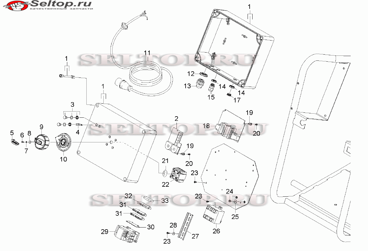 Распределительный щит для мойки Керхер HD 25/15-4 Cage Plus (1.353-907.0)