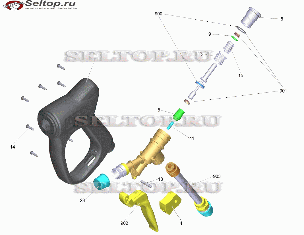 Pучной пистолет-распылитель TR 30MPa 250