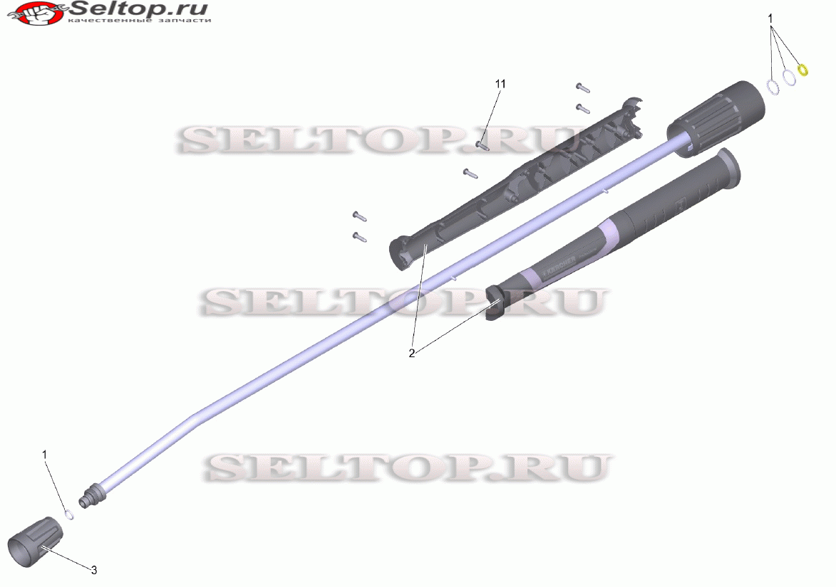 Струйная трубка TR 1050 mm (4.112-000.0)