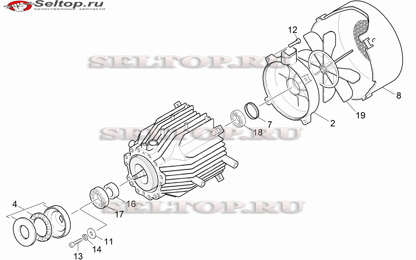 Мотор комплектный (DS) (4.623-526.0)