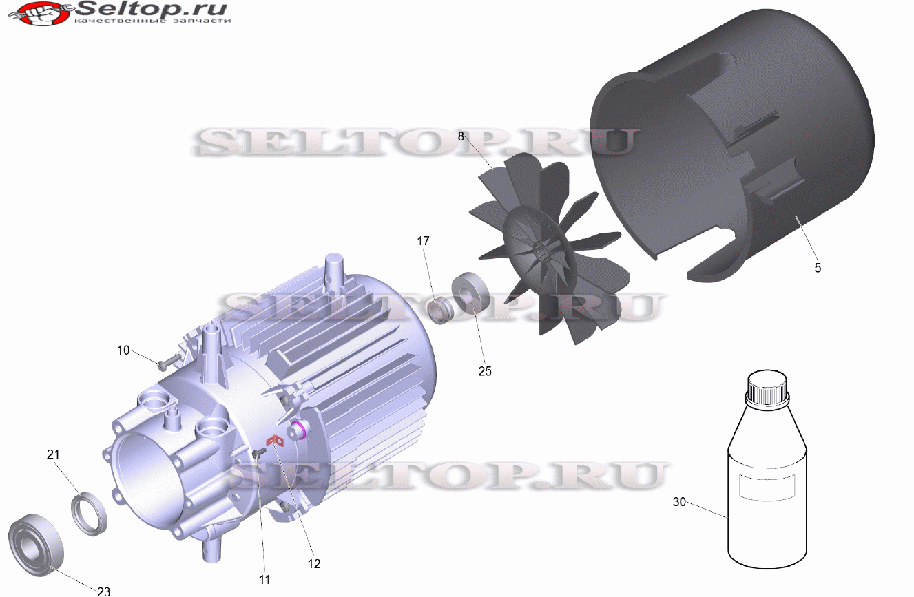 Мотор комплектный HD 8/18-4 M EU (D145)