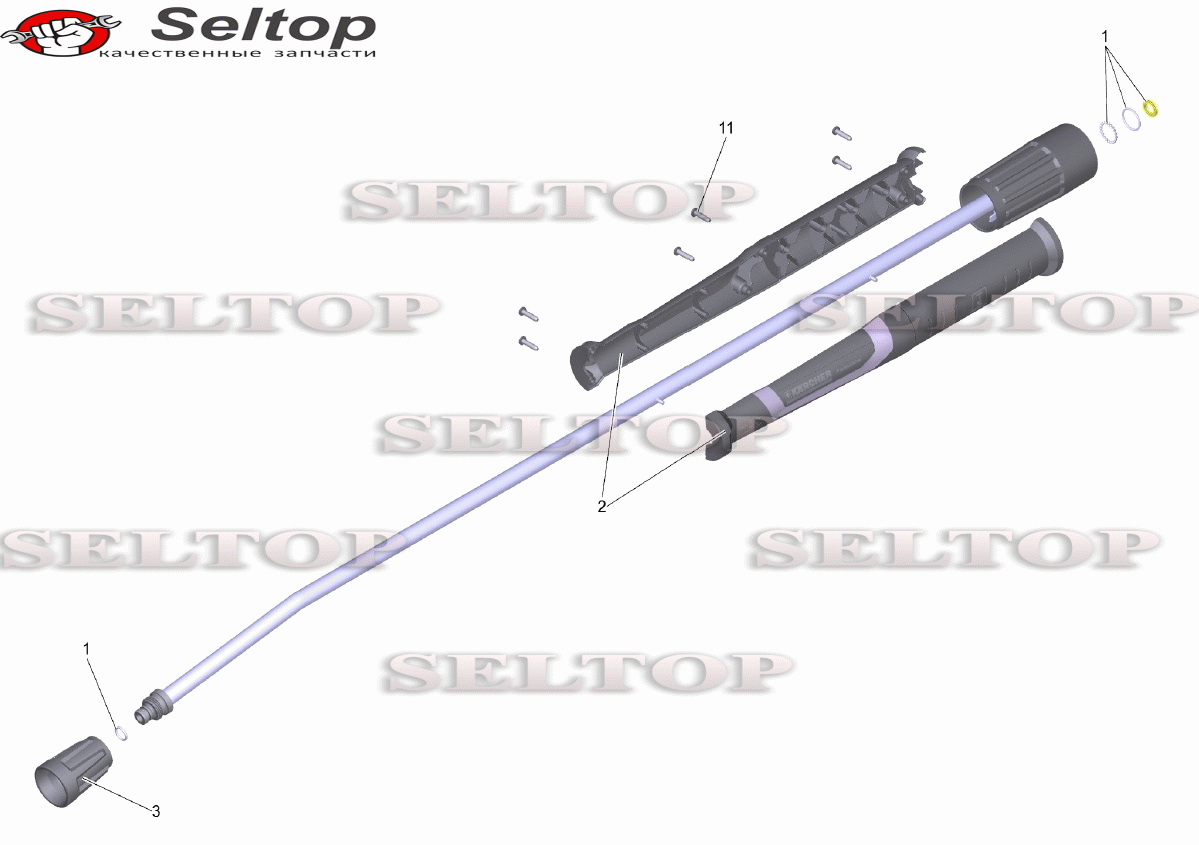 Струйная трубка TR 1050 mm (4.112-000.0)
