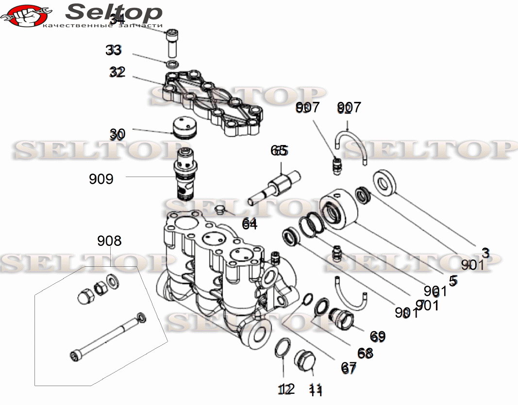 Головка цилиндра комплектный только для (6.100-445.0)
