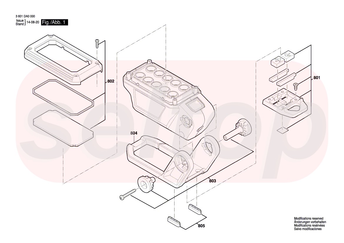 Запчасти для аккумуляторного фонаря BOSCH GLI 12V-330 Bare (артикул модели  3601DA0001) | купить в Москве в интернет-магазине Селтоп с доставкой. Цены,  наличие, взрыв-схема.