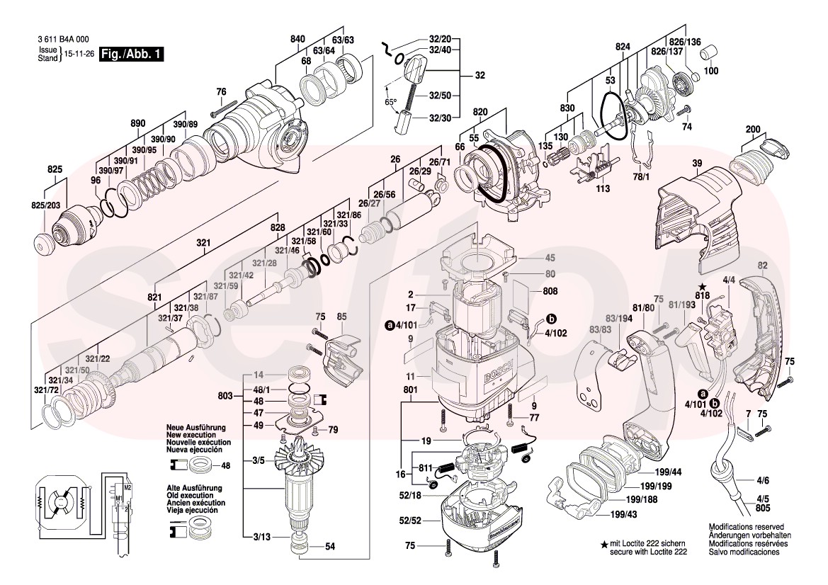 Схема Bosch GWS 1000