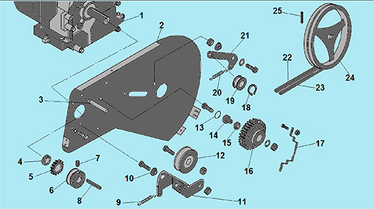 Ремни, шкивы, шестерни для Чемпион ВC 6712