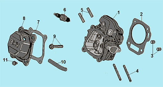 Головка цилиндра для Чемпион ВC 6712