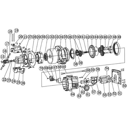 Детали двигателя и редуктор для Чемпион SH280