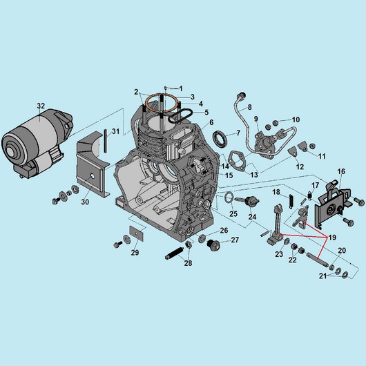 Картер и ТНВД для Чемпион DG3601E