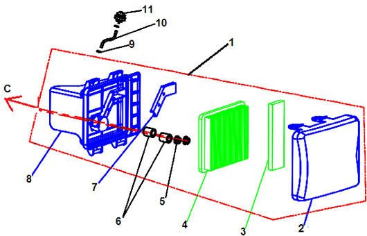 Воздушный фильтр для Чемпион LM4626