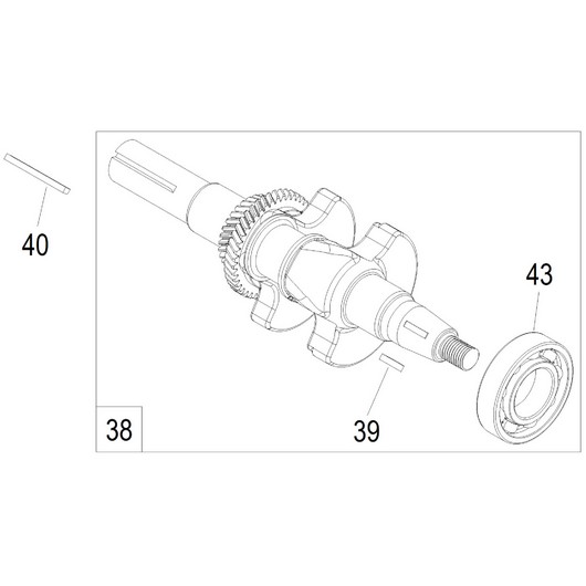 Коленвал для Чемпион PC1645RH