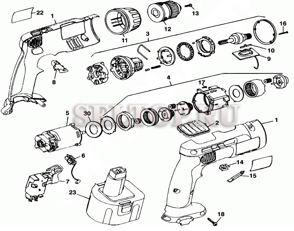 Схема сборки шуруповерта метабо
