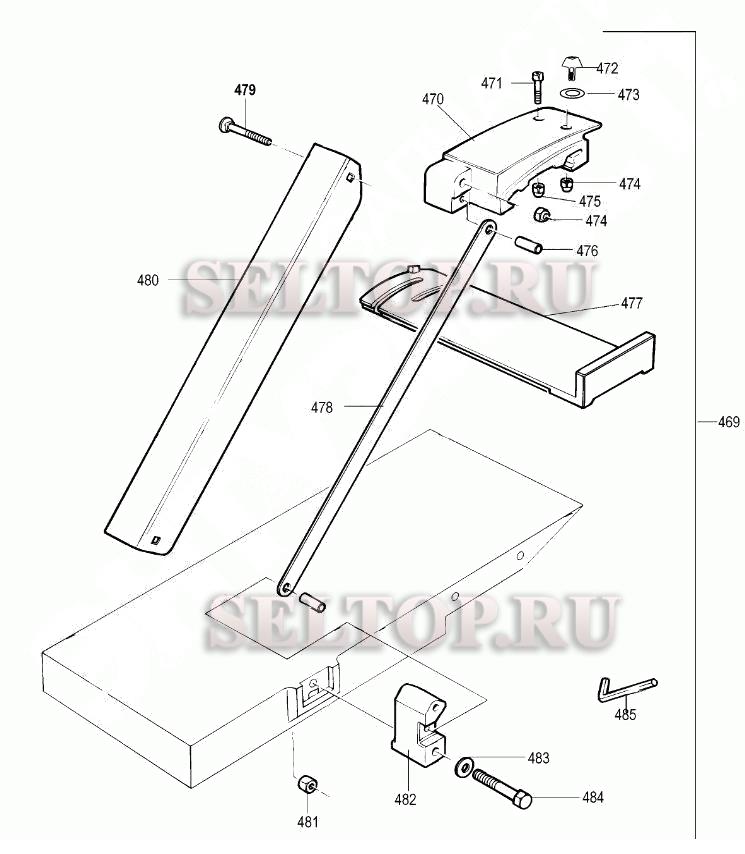 Запчасти для рейсмуса Dewalt DW733S тип 1 (ОГРАЖДЕНИЕ ЗАЩИТНОЕ)