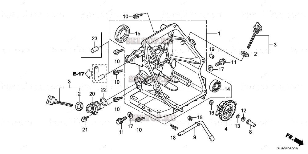 Крышка картера для Honda GC160A VHA