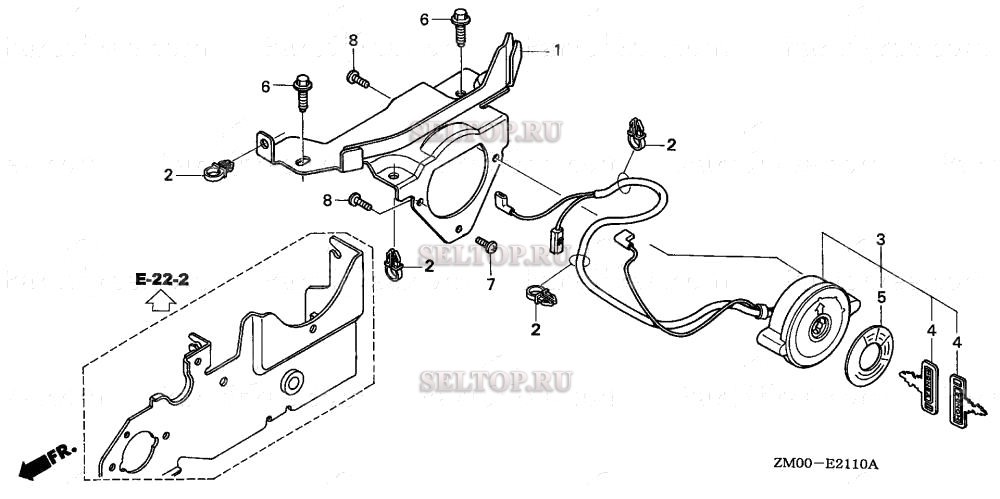 Комбинированный переключатель для Honda GCV160A E5A4