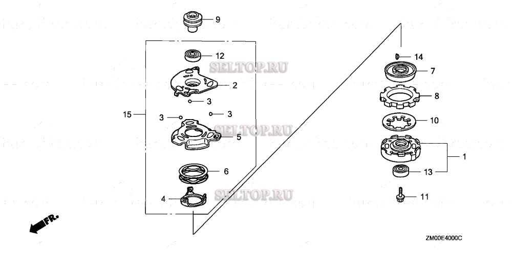 Держатель ножа для Honda GCV160A EHHB