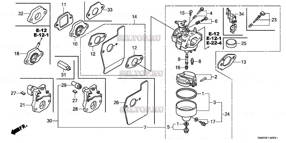 Карбюратор для Honda GCV160A NBL1