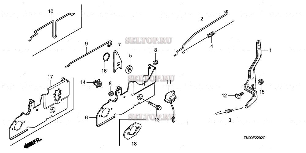 Управление (3) для Honda GCV160A S1M
