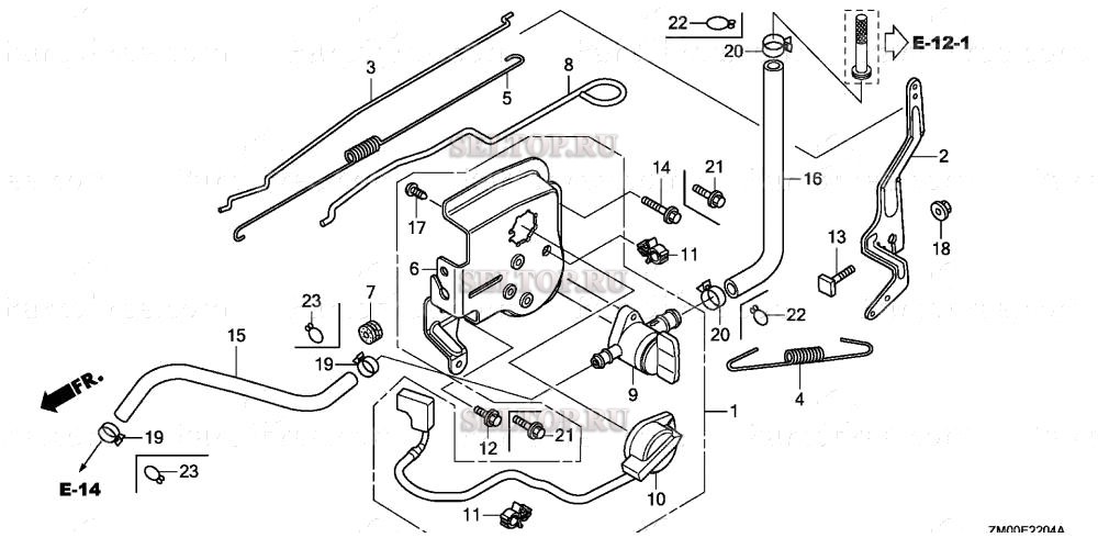 Управление (4) для Honda GCV160LA0 N1AF