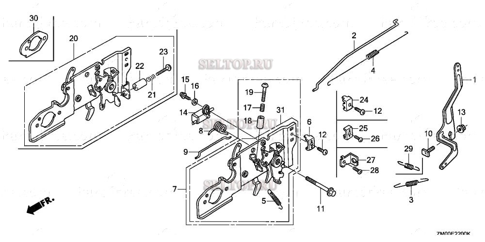 Управление (1) для Honda GCV160LA0 N7A1
