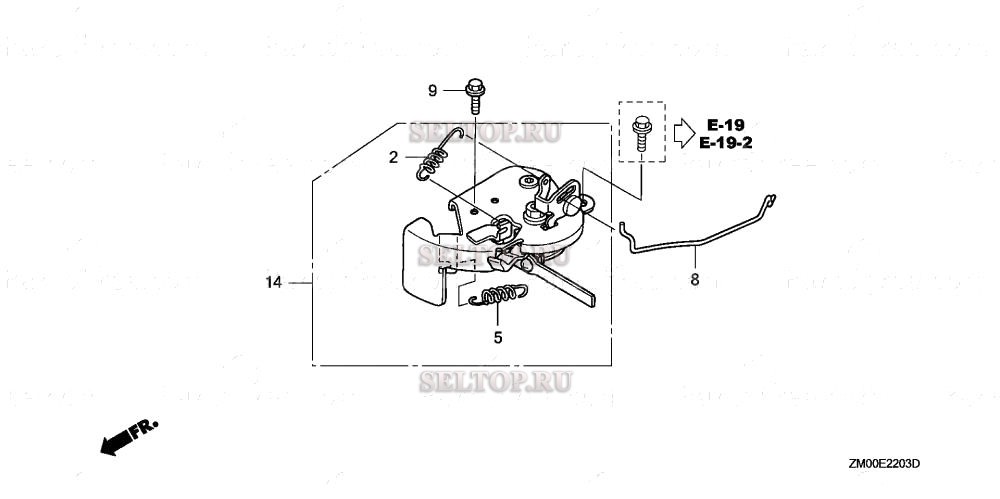 Основание дросселя для Honda GCV160LA0 R3A