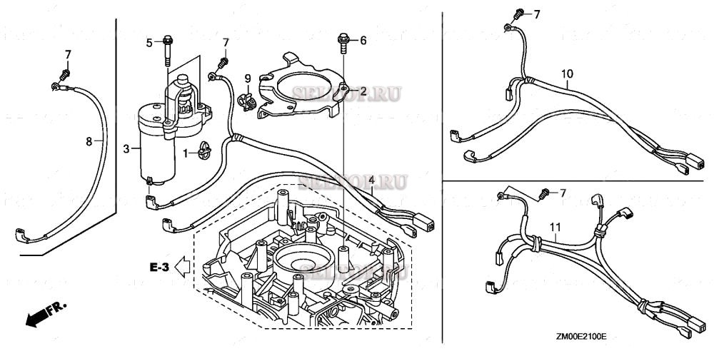 Стартер для Honda GCV160LA0 R3A