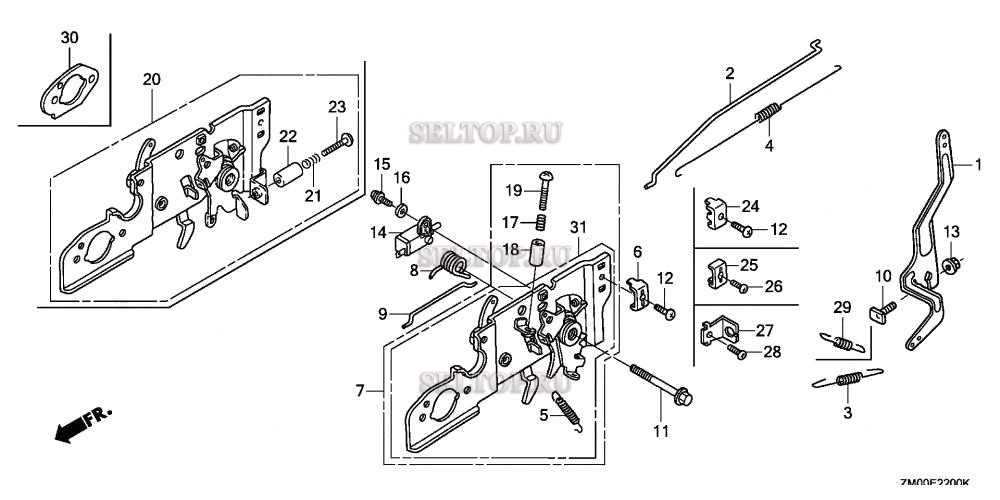Управление (1) для Honda GCV160LA0 SBA