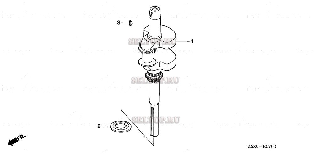Коленвал для Honda GCV530U CEE9