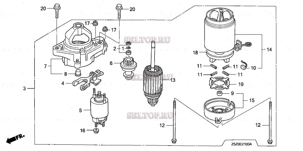 Стартер для Honda GCV530U QEA1