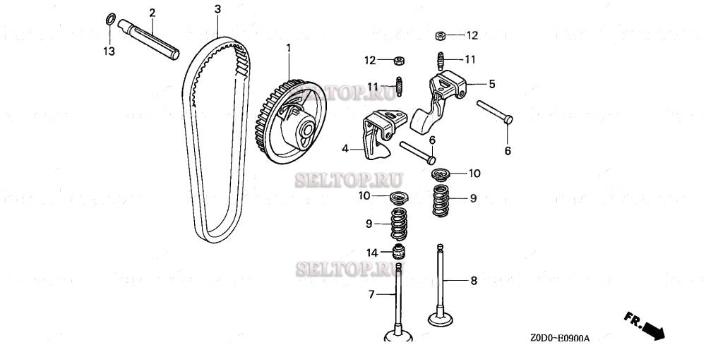 Распредвал для Honda GX100 KRMG