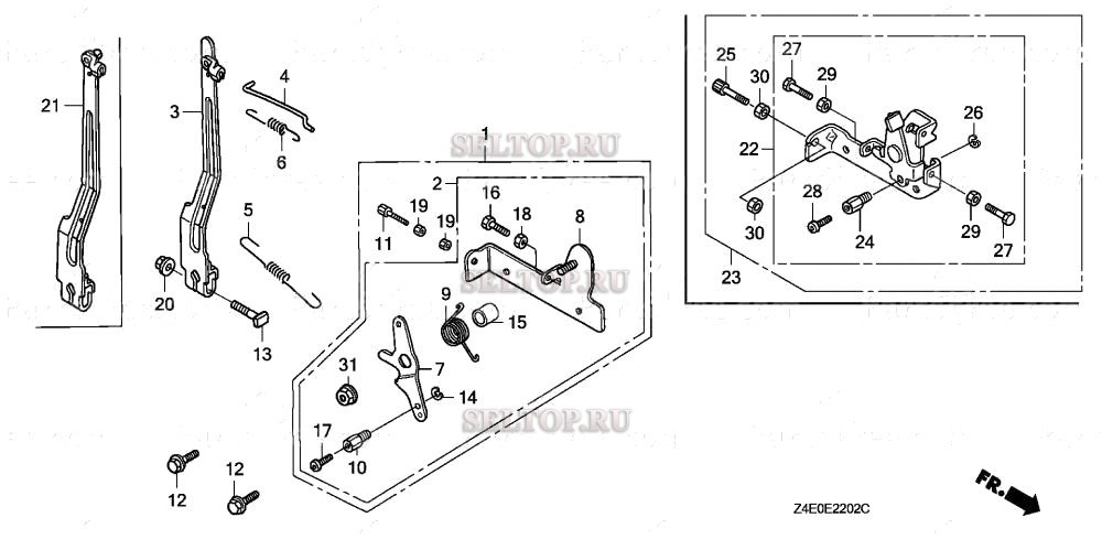 Управление (3) для Honda GX100U KREU