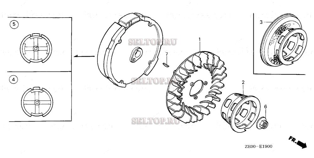 Маховик для Honda GX110 QXC