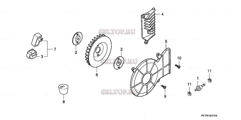 Прочие запчасти (3) для Honda GX120K1 AR/A